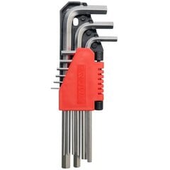 YATO seškanšu atslēgu komplekts, 9 gab., 1,5 - 10 mm, Cr-V cena un informācija | Rokas instrumenti | 220.lv
