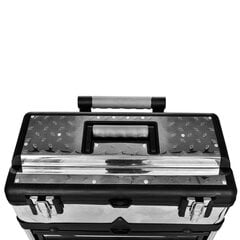 Ящик для инструментов из трех частей с колесами цена и информация | Ящики для инструментов | 220.lv