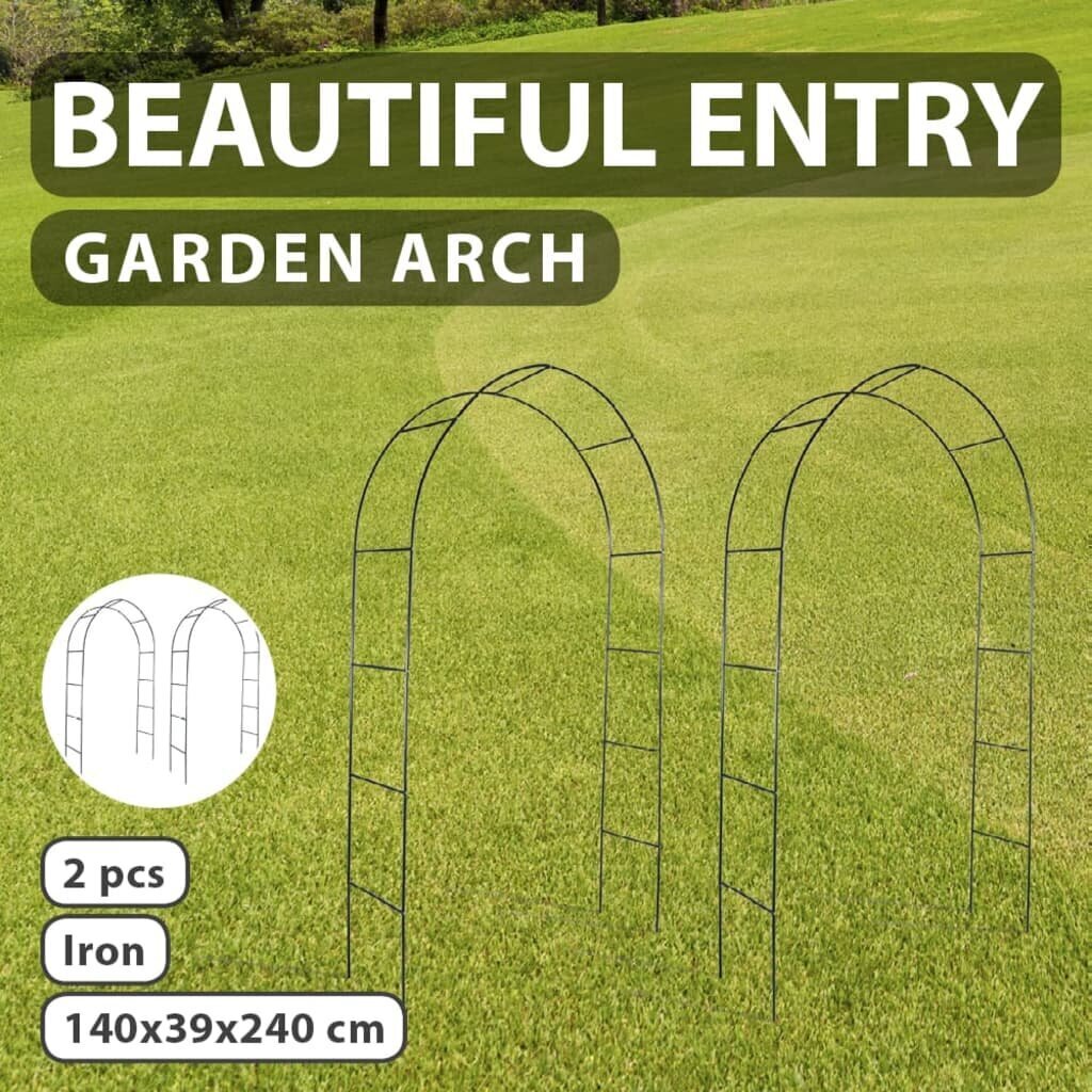 Arkas dārzam, 2 gab., 140 x 240 cm cena un informācija | Ziedu statīvi, puķu podu turētāji | 220.lv