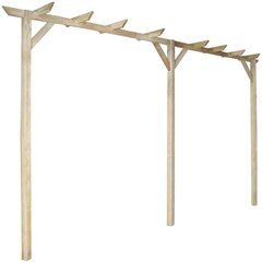 vidaXL dārza pergola, 400x40x205 cm, koks цена и информация | Подставки для цветов, держатели для вазонов | 220.lv