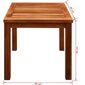 vidaXL sauļošanās zvilnis ar galdiņu, akācijas masīvkoks un tekstilēns цена и информация | Sauļošanās krēsli | 220.lv