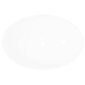 vidaXL izlietne, ovāla forma, balta keramika, 40x33 cm cena un informācija | Izlietnes | 220.lv
