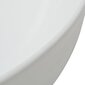 vidaXL izlietne, 41,5x13,5 cm, apaļa, balta keramika cena un informācija | Izlietnes | 220.lv