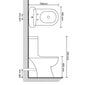 vidaXL tualetes pods ar tvertni, melns цена и информация | Tualetes podi | 220.lv