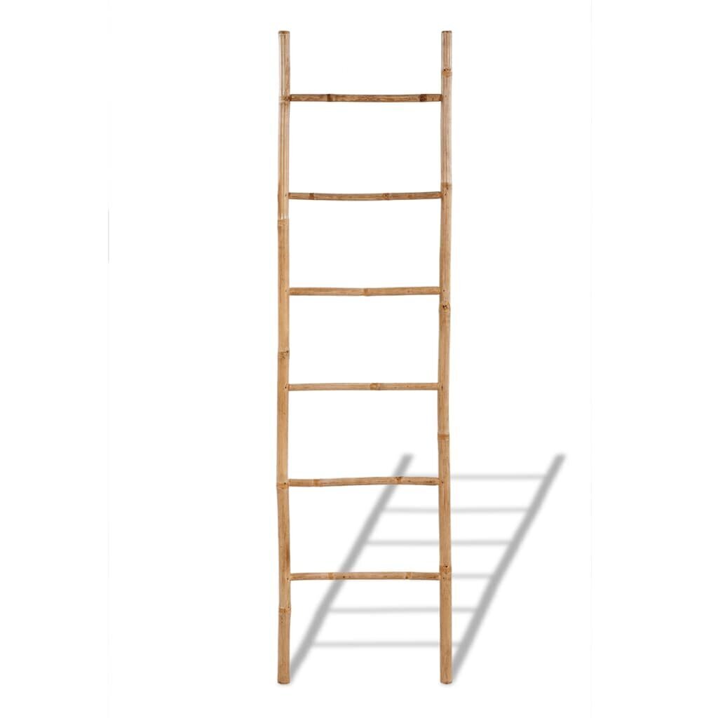 Bambusa dvieļu pakaramais - kāpnes ar 6 pakāpieniem цена и информация | Vannas istabas aksesuāri | 220.lv