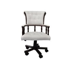 vidaXL biroja krēsls, grozāms, balts цена и информация | Офисные кресла | 220.lv