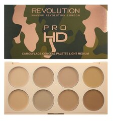 Kamuflāžas palete Makeup Revolution London Pro HD Camouflage 10 g, Light Medium cena un informācija | Grima bāzes, tonālie krēmi, pūderi | 220.lv