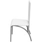 vidaXL virtuves krēsli, 2 gab., balta mākslīgā āda cena un informācija | Virtuves un ēdamistabas krēsli | 220.lv