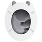 vidaXL tualetes poda sēdeklis ar vāku, MDF, akmeņu dizains cena un informācija | Piederumi tualetes podiem un bidē | 220.lv