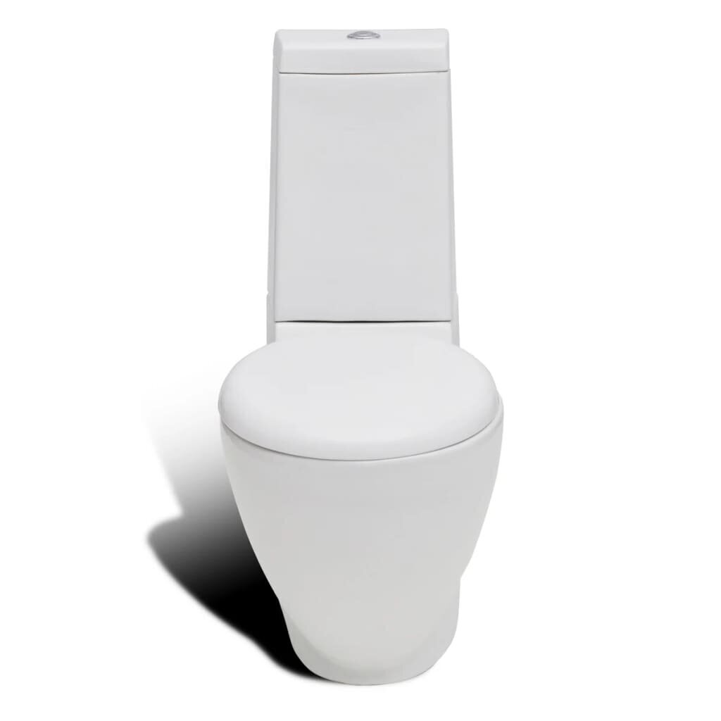 vidaXL tualetes pods un bidē, balta keramika цена и информация | Tualetes podi | 220.lv