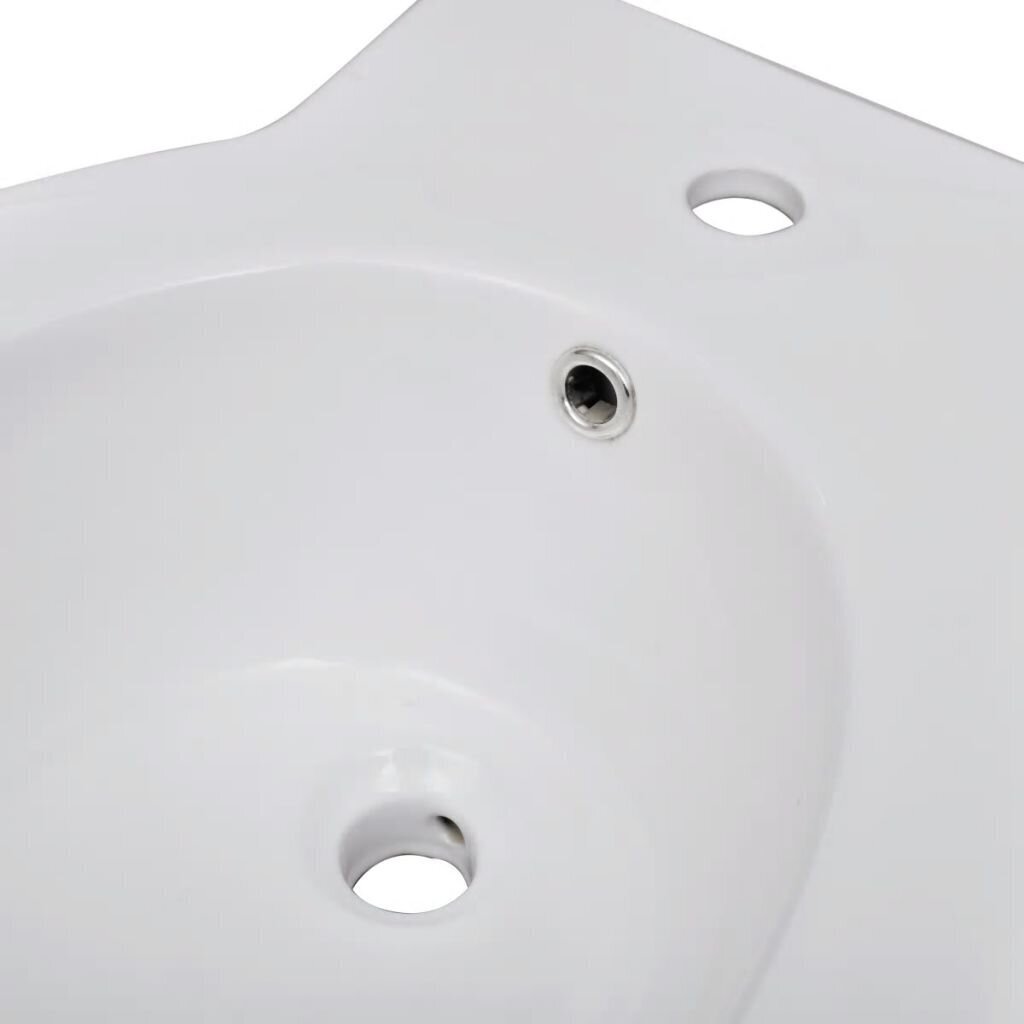 vidaXL tualetes pods un bidē, balta keramika cena un informācija | Tualetes podi | 220.lv