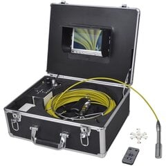 Kamera cauruļu pārbaudei ar DVR kontroles kasti, 30 m cena un informācija | Rokas instrumenti | 220.lv