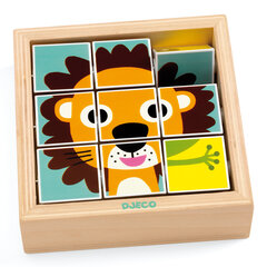 Головоломка из кубиков Djeco «Вращающиеся животные» DJ01953 цена и информация | Игрушки для малышей | 220.lv