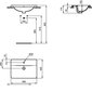 Padziļināta izlietne Ideal Standard Connect, 58x42 cm, balts. E504401 cena un informācija | Izlietnes | 220.lv