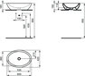 Izlietne Ideal Standard Strada Oval Vessel, 60x42 cm, K078401 cena un informācija | Izlietnes | 220.lv