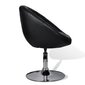 vidaXL bāra krēsli, 2 gab., melna mākslīgā āda цена и информация | Virtuves un ēdamistabas krēsli | 220.lv