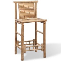 vidaXL bāra krēsli, 2 gab., bambuss цена и информация | Стулья для кухни и столовой | 220.lv