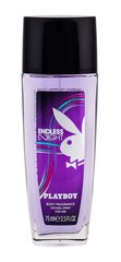 Izsmidzināms dezodorants Playboy Endless Night 75 ml cena un informācija | Playboy Smaržas, kosmētika | 220.lv