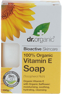Dr. Organic E vitamīna ziepes 100g cena un informācija | Ziepes | 220.lv
