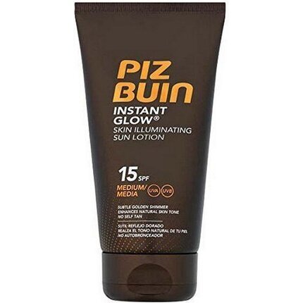 Sauļošanas kosmētika Piz Buin Sunscreen SPF15 Instant Glow (Sun Lotion) 150 ml cena un informācija | Sauļošanās krēmi | 220.lv