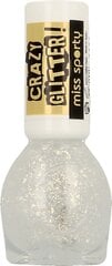 Glancēta nagu laka Miss Sporty Crazy Glitter, 7 ml cena un informācija | Nagu lakas, stiprinātāji | 220.lv