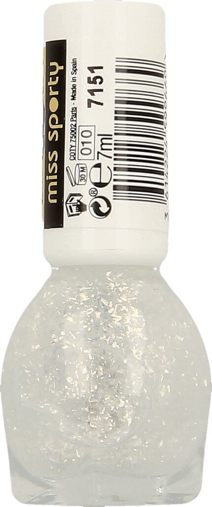 Glancēta nagu laka Miss Sporty Crazy Glitter, 7 ml cena un informācija | Nagu lakas, stiprinātāji | 220.lv