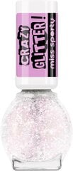 Лак для ногтей Miss Sporty Crazy Glitter 030, 7 мл цена и информация | Лаки для ногтей, укрепители | 220.lv