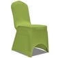 vidaXL krēslu pārvalki, 6 gab., zaļi, elastīgi cena un informācija | Mēbeļu pārvalki | 220.lv