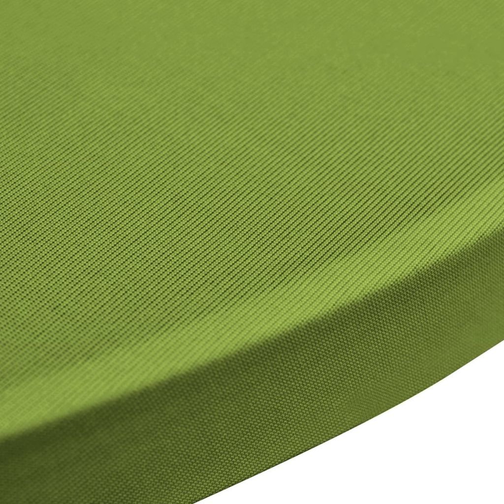 vidaXL galdu pārvalki, 2 gab., zaļi, elastīgi cena un informācija | Galdauti, salvetes | 220.lv