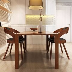 Кухонные стулья, 2 шт., коричневые цена и информация | Стулья для кухни и столовой | 220.lv