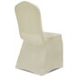 Elastīgs krēsla pārklājs krēmkrāsas 6 gab. cena un informācija | Mēbeļu pārvalki | 220.lv