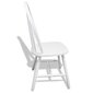 vidaXL virtuves krēsli, 4 gab., balti, masīvs gumijkoks cena un informācija | Virtuves un ēdamistabas krēsli | 220.lv