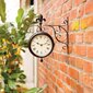 Esschert Sienas Pulkstenis ar Termometru un Stacijas Dizainu TF005 цена и информация | Pulksteņi | 220.lv