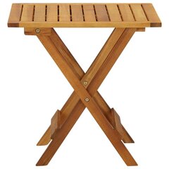 vidaXL bistro galds, 46x46x47 cm, akācijas masīvkoks цена и информация | Столы для сада | 220.lv