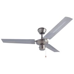 Bestron griestu ventilators, 122 cm/48", hroma krāsā, 60 W, DT48C cena un informācija | Ventilatori | 220.lv