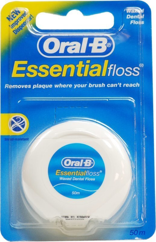 Zobu diegs Oral-B Essential Floss Regular 50 m цена и информация | Zobu pastas, birstes | 220.lv