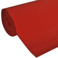 Sarkanais paklājs 1 x 20 m, īpaši smags, 400 g/m2 cena un informācija | Paklāji | 220.lv