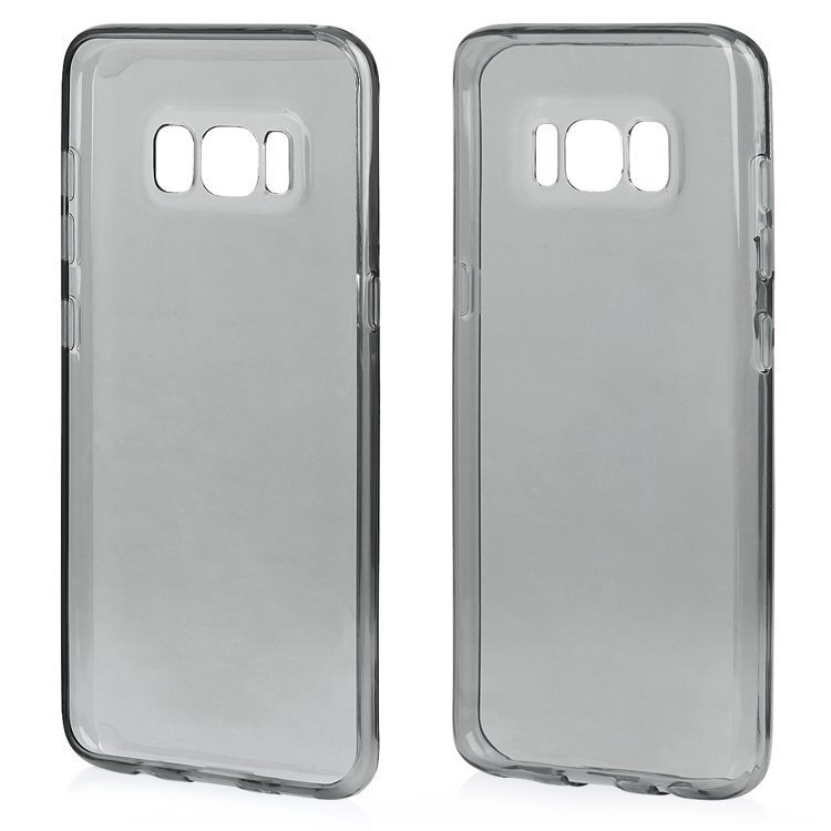 Qult Luxury Ultra Back Case Aizmugurējais Silikona Apvalks Priekš Samsung G955 Galaxy S8 Plus Caurspīdīgs-Melns цена и информация | Telefonu vāciņi, maciņi | 220.lv