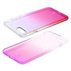Baseus Glaze Case Прочный Силиконовый чехол для Samsung G955 Galaxy S8 Plus Прозрачный - Розовый цена и информация | Чехлы для телефонов | 220.lv