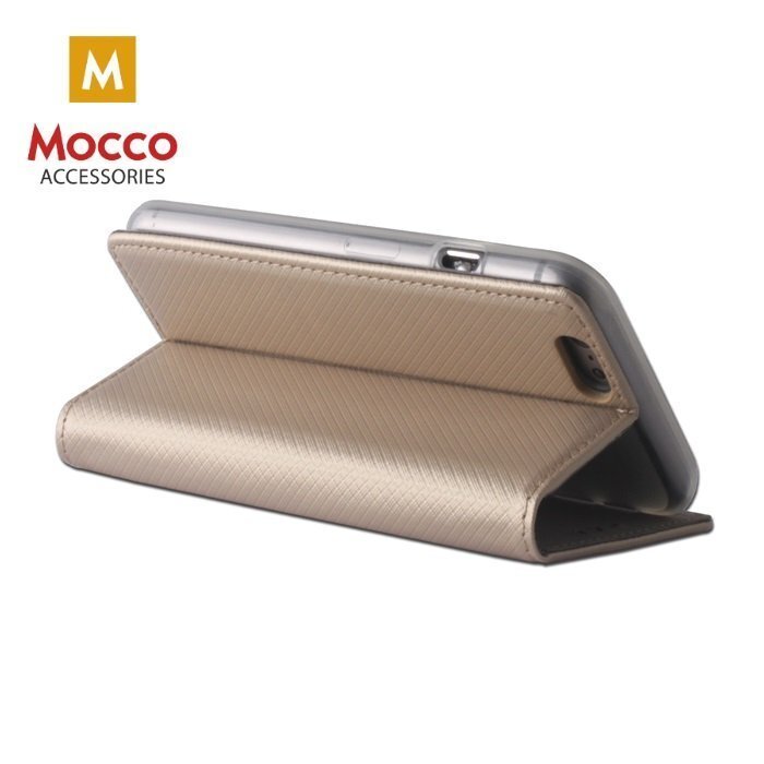 Mocco Smart Magnet Book Case For Samsung A730 Galaxy A8 Plus (2018) Gold cena un informācija | Telefonu vāciņi, maciņi | 220.lv