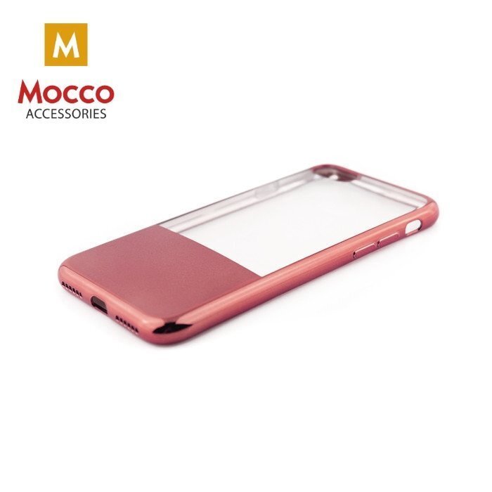 Mocco ElectroPlate Half Silicone Case for Samsung G930 Galaxy S7 Rose Gold cena un informācija | Telefonu vāciņi, maciņi | 220.lv