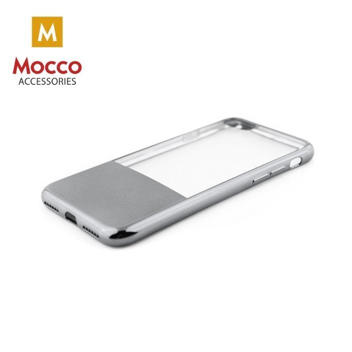 Mocco ElectroPlate Half Silicone Case for Samsung G950 Galaxy S8 Silver цена и информация | Telefonu vāciņi, maciņi | 220.lv