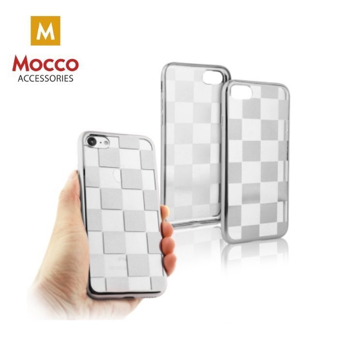 Mocco ElectroPlate Chess Silicone Case for Samsung G950 Galaxy S8 Silver cena un informācija | Telefonu vāciņi, maciņi | 220.lv