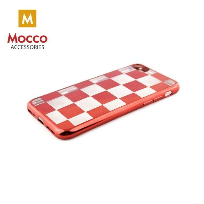 Mocco ElectroPlate Chess Silicone Case for Samsung G950 Galaxy S8 Red cena un informācija | Telefonu vāciņi, maciņi | 220.lv