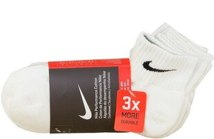 Vīriešu zeķes Nike Performance Cotton SX4703-101 (3 pāri) cena un informācija | Vīriešu zeķes | 220.lv
