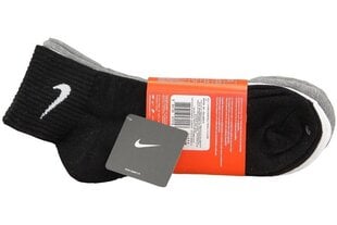 Vīriešu zeķes Nike Performance Cotton SX4703-901 (3 pāri) цена и информация | Мужские носки, чёрные | 220.lv