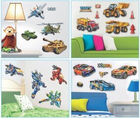 3D bērnu sienas uzlīmes Kravas automašīnas цена и информация | Декоративные наклейки | 220.lv