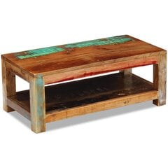 vidaXL kafijas galdiņš no pārstrādāta koka, 90x45x35 cm cena un informācija | Žurnālgaldiņi | 220.lv