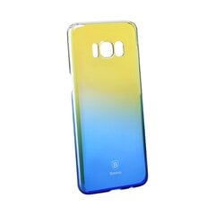 Baseus Glaze Case Impact Silicone Case for Samsung G955 Galaxy S8 Plus Transparent - Blue cena un informācija | Telefonu vāciņi, maciņi | 220.lv