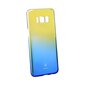 Baseus Glaze Case Impact Silicone Case for Samsung G955 Galaxy S8 Plus Transparent - Blue цена и информация | Telefonu vāciņi, maciņi | 220.lv
